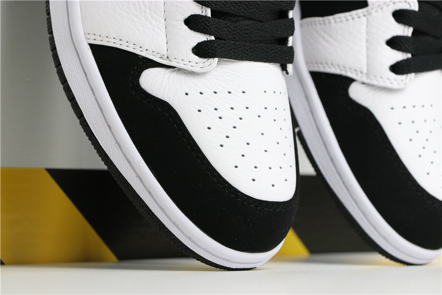Mid Top Sneakers, White Black Colorway, Lace Up Design, Casual Gift for Sneaker Fans