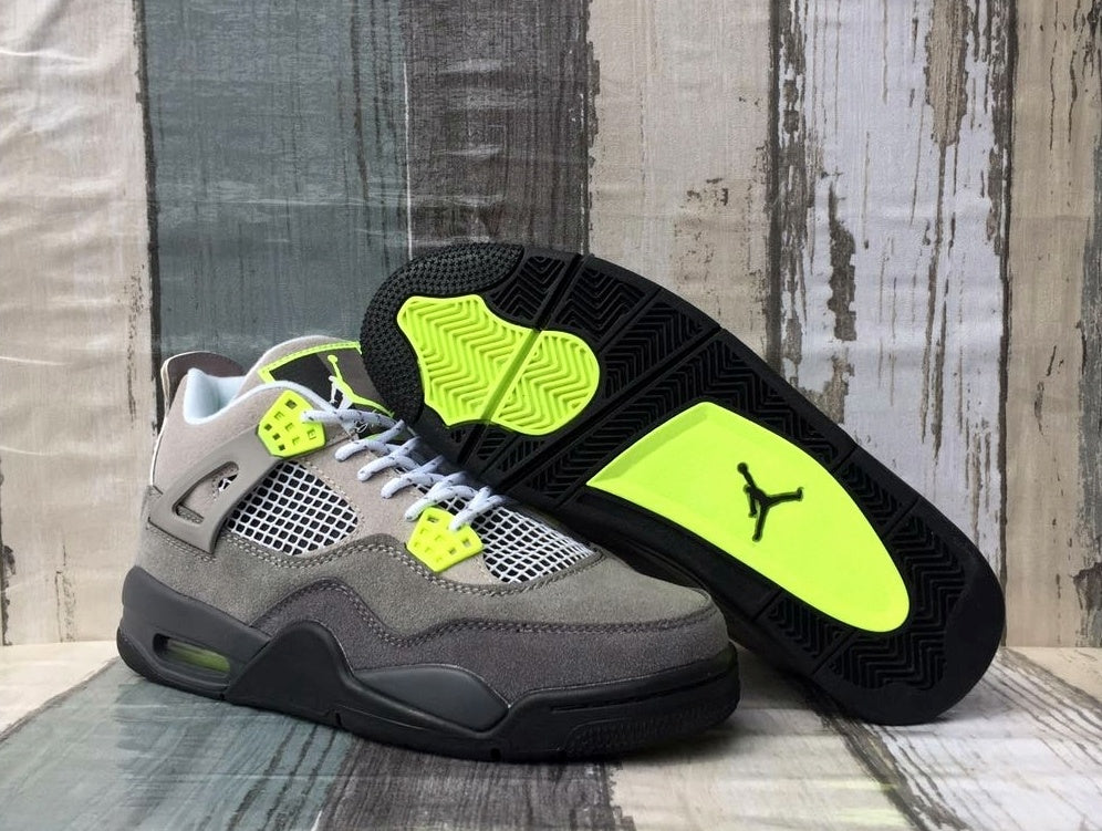 Low Top Sneakers, Green Gray Colorway, Lace Up Design, Casual Gift for Sneaker Fans