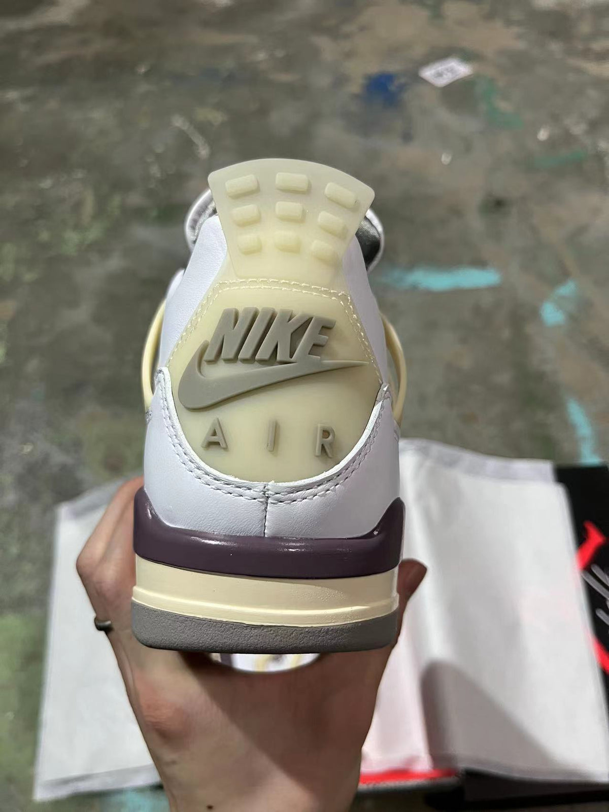 Sneakers, Off White Gray Colorway, Lace Up Design, Casual Gift for Sneaker Fans