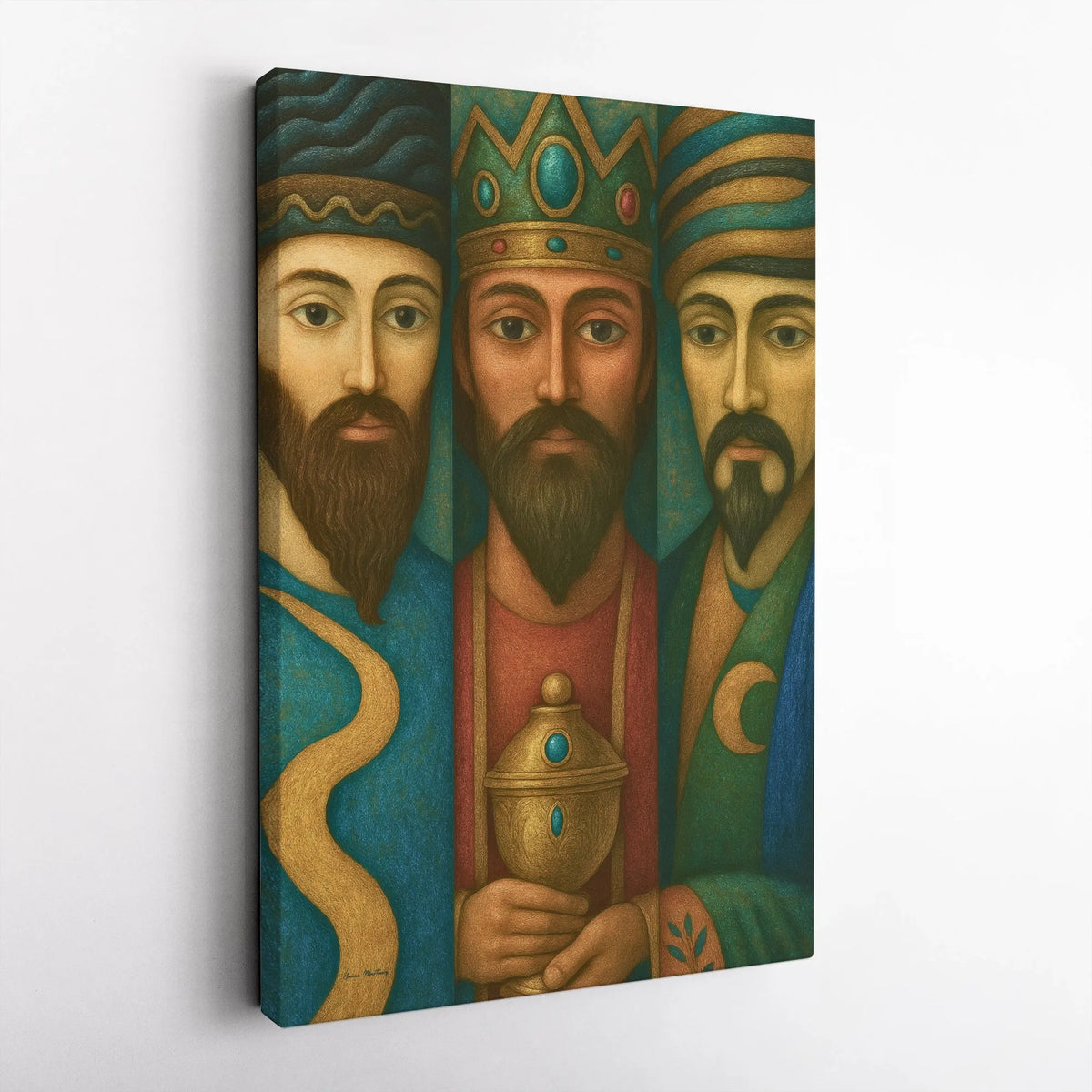 Biblical Magi Wall Art, Three Wise Men Canvas Print, Christian Nativity Canvas Art, Religious Christmas Wall Decor, Faith Hol