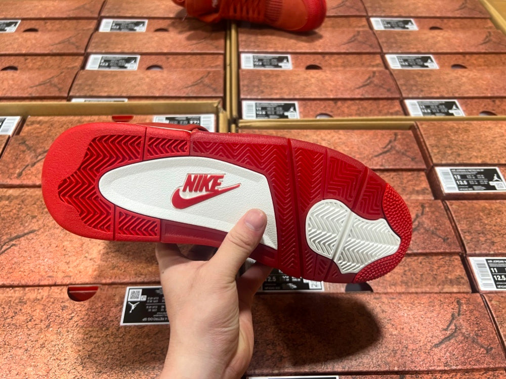 Low Top Sneakers, Red Colorway, Reflective Detail, Lace Up Design, Casual Gift for Sneaker Fans