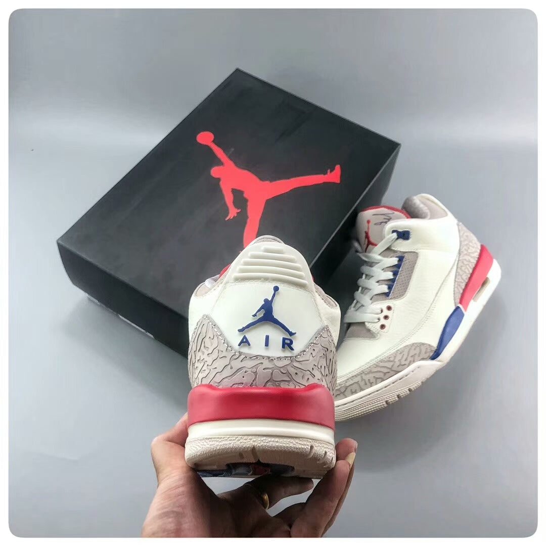 Sneakers, Cream Red Colorway, Lace Up Design, Casual Gift for Sneaker Fans