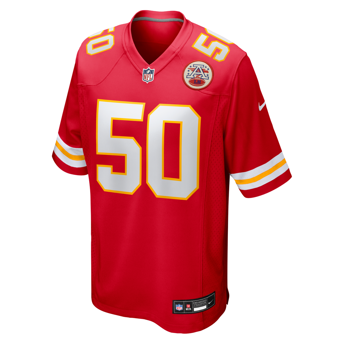 Kansas City Chiefs Brandon George Red Team Game Jersey