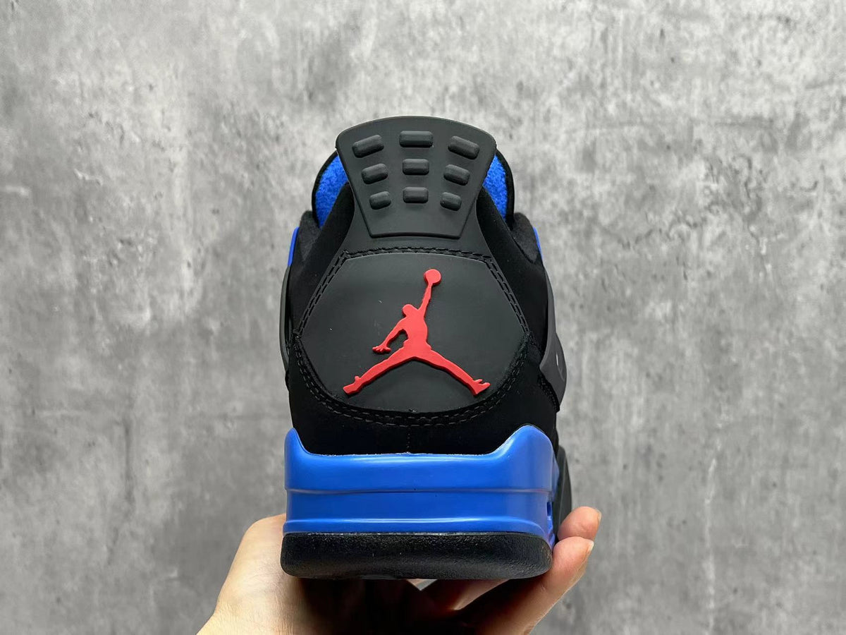 Mid Top Sneakers, Blue Black Colorway, Lace Up Design, Casual Gift for Sneaker Fans