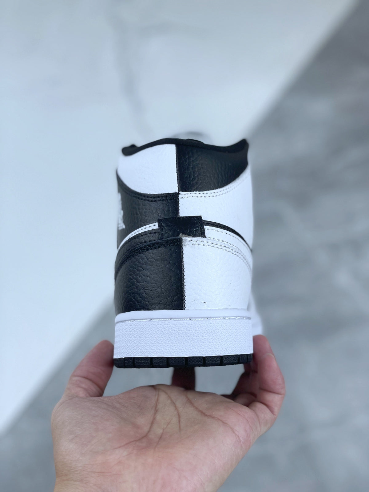 Mid Top Sneakers, White Black Colorway, Lace Up Design, Casual Gift for Sneaker Fans