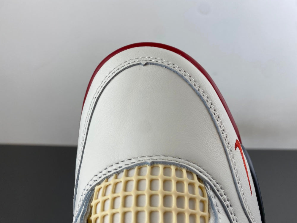 Low Top Sneakers, White Black Red Colorway, Lace Up Design, Casual Gift for Sneaker Fans