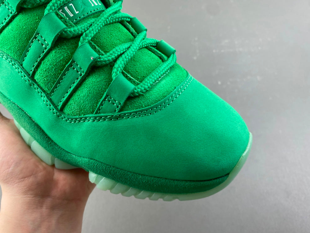 Retro Low Top Sneakers, Green Colorway, Suede Footwear, Lace Up Design, Casual Gift for Sneaker Fans