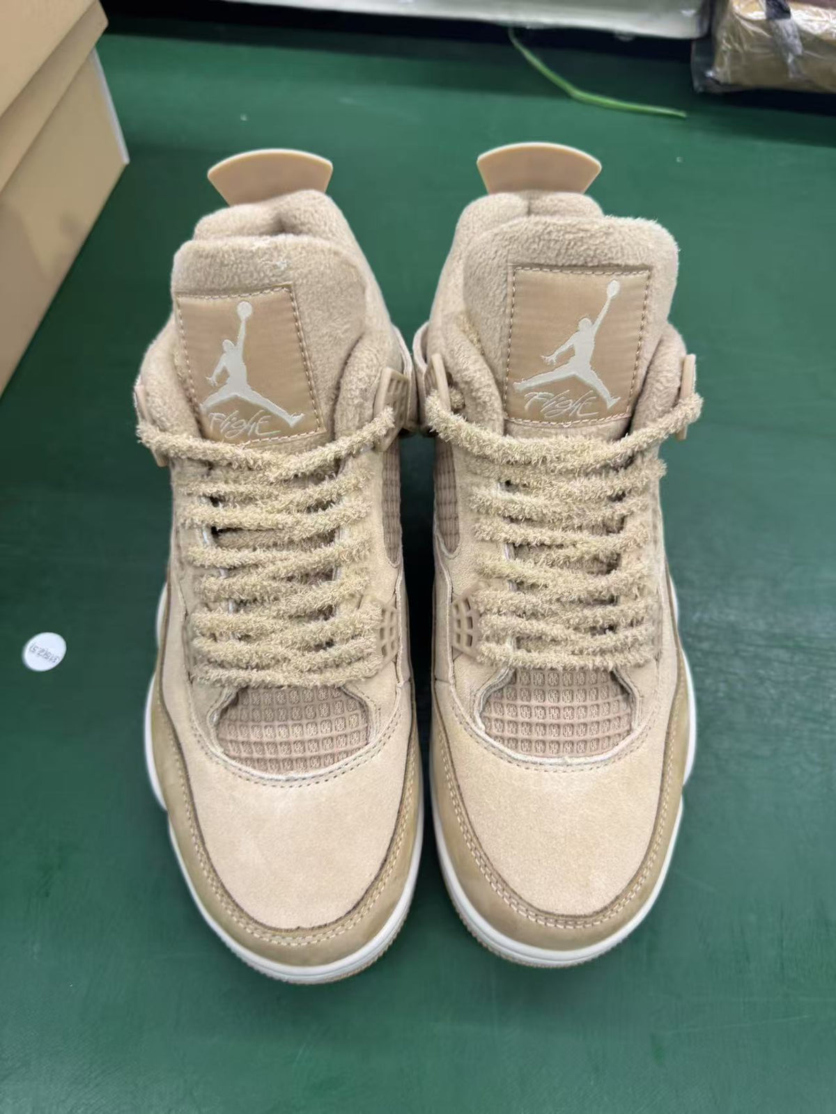 Mid Top Sneakers, Beige White Colorway, Lace Up Design, Casual Gift for Sneaker Fans