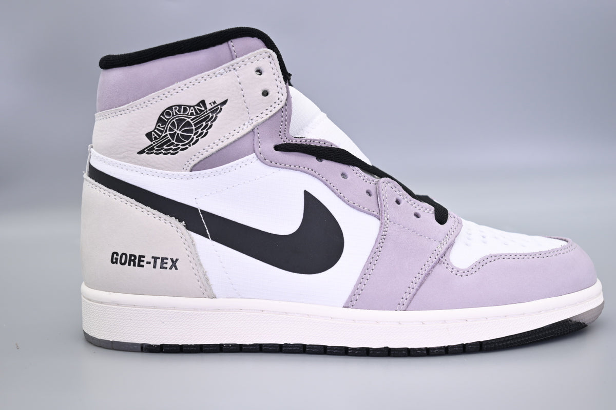 Sneakers, White Purple Colorway, Reflective Detail, Lace Up Design, Casual Gift for Sneaker Fans