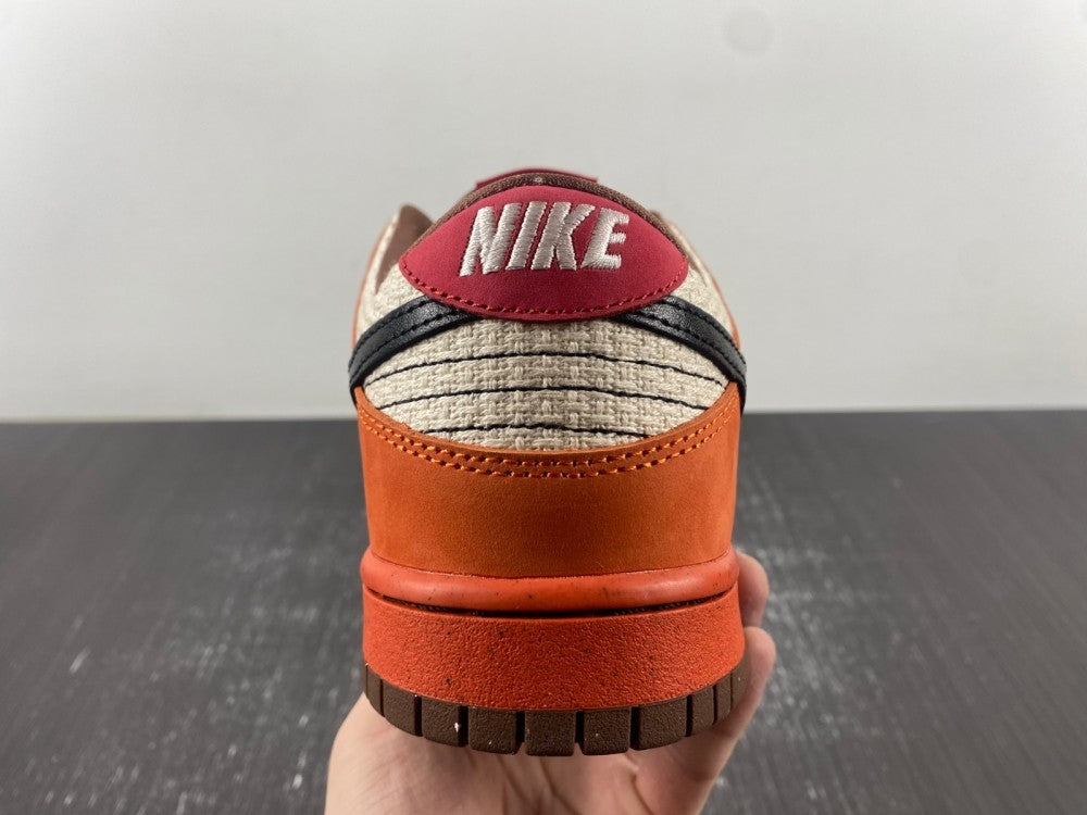 Low Top Sneakers, Orange White Colorway, Lace Up Design, Casual Gift for Sneaker Fans