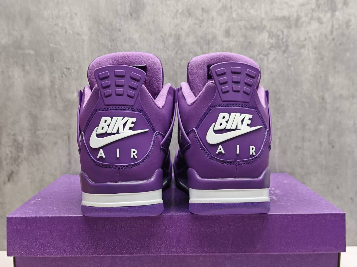 Mid Top Sneakers, Purple Colorway, Lace Up Design, Casual Gift for Sneaker Fans