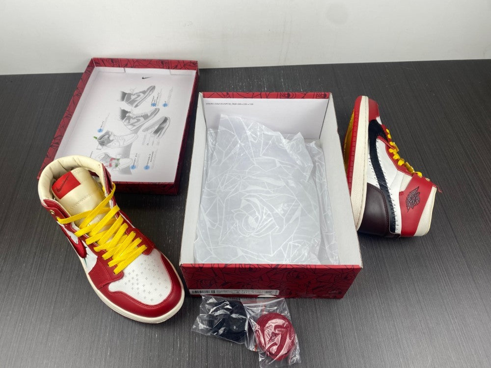 Sneakers, Burgundy White Yellow Colorway, Lace Up Design, Casual Gift for Sneaker Fans