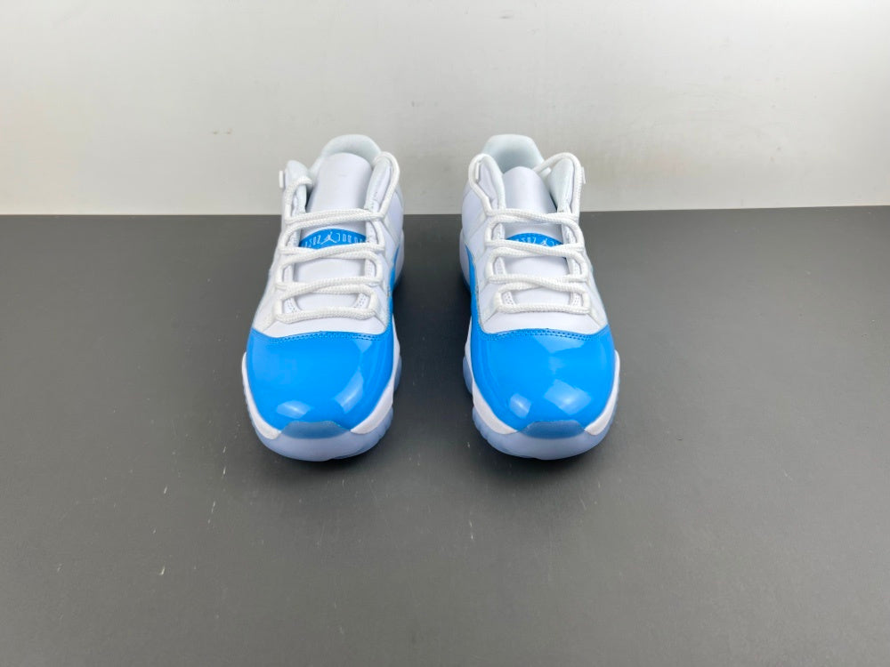 Low Top Sneakers, White University Blue Colorway, Lace Up Design, Casual Gift for Sneaker Fans