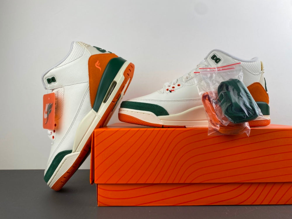 Low Top Sneakers, White Green Orange Colorway, Lace Up Design, Casual Gift for Sneaker Fans