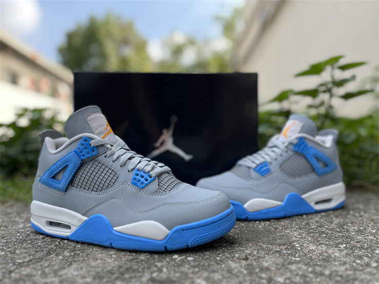Retro Mid Top Sneakers, Blue Gray Colorway, Lace Up Design, Casual Gift for Sneaker Fans
