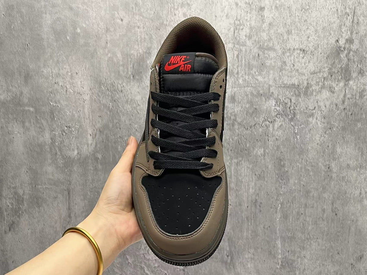 Low Top Sneakers, Black Brown Colorway, Reverse Hook Design, Lace Up Design, Casual Gift for Sneaker Fans