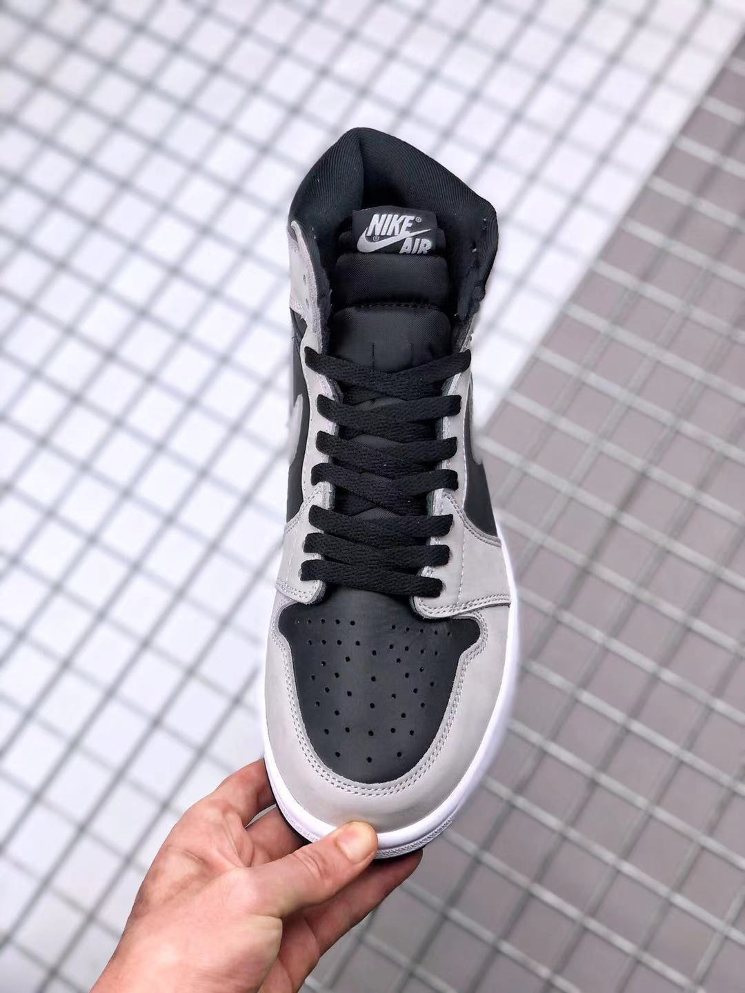 High Top Sneakers, Gray Black White Colorway, Lace Up Design, Casual Gift for Sneaker Fans