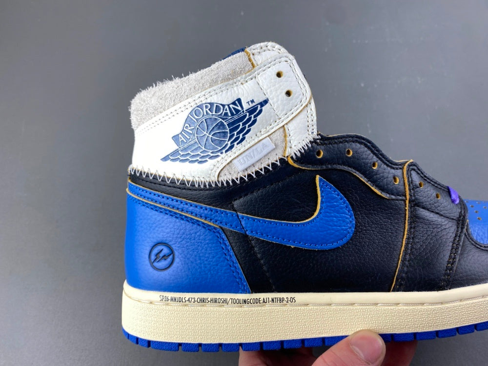 High Top Sneakers, Blue White Black Purple Colorway, Lace Up Design, Casual Gift for Sneaker Fans
