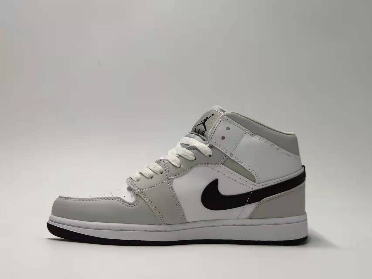 Sneakers, White Gray Colorway, Lace Up Design, Casual Gift for Sneaker Fans