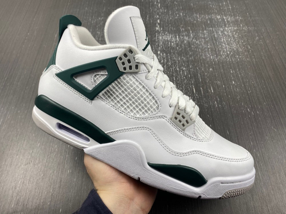 Low Top Sneakers, White Green Gray Colorway, Leather Footwear, Lace Up Design, Casual Gift for Sneaker Fans