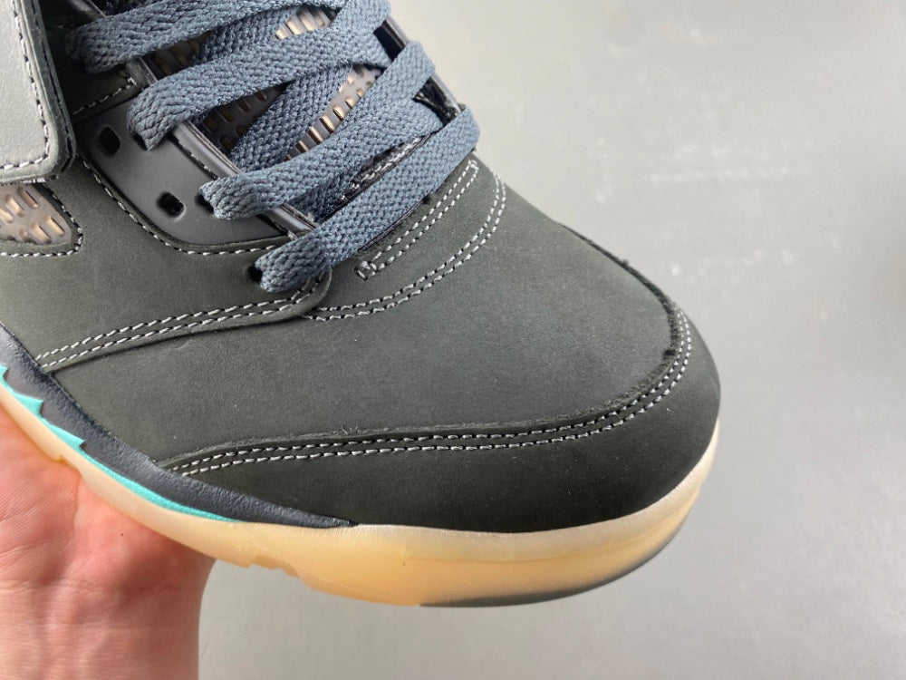 Retro Low Top Sneakers, Aurora Green Black Colorway, Lace Up Design, Casual Gift for Sneaker Fans