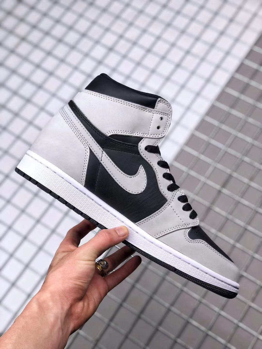 High Top Sneakers, Gray Black White Colorway, Lace Up Design, Casual Gift for Sneaker Fans