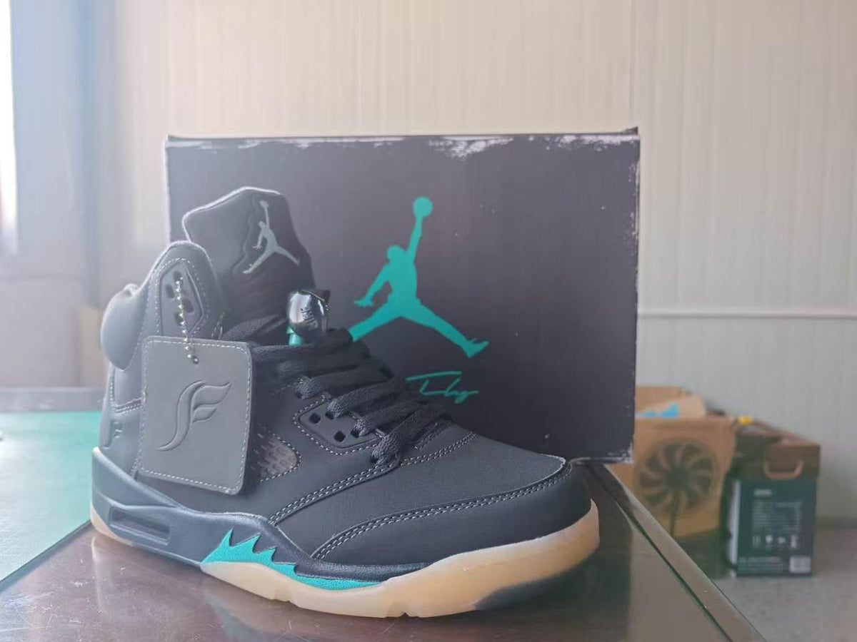High Top Sneakers, Aurora Green Colorway, Lace Up Design, Casual Gift for Sneaker Fans