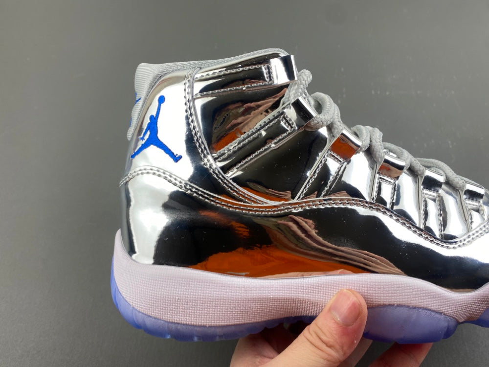 Low Top Sneakers, Silver Colorway, Patent Leather Footwear, Lace Up Design, Casual Gift for Sneaker Fans