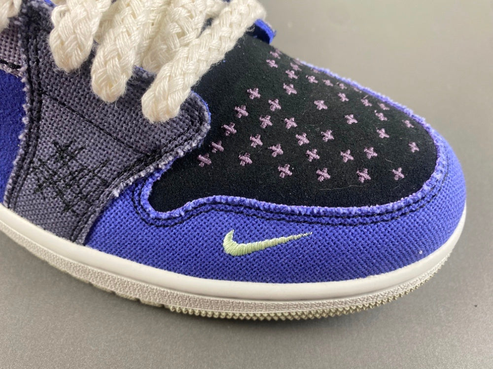 Low Top Sneakers, Blue White Colorway, Lace Up Design, Casual Gift for Sneaker Fans