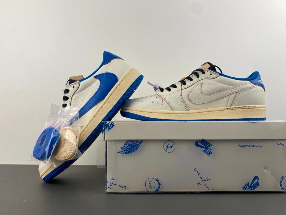 Low Top Shoes, Blue White Colorway, Reverse Hook Design, Lace Up Design, Casual Gift for Shoe Lovers
