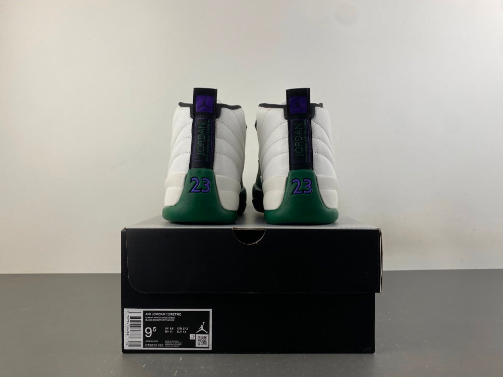 Low Top Sneakers, White Green Purple Colorway, Lace Up Design, Casual Gift for Sneaker Fans