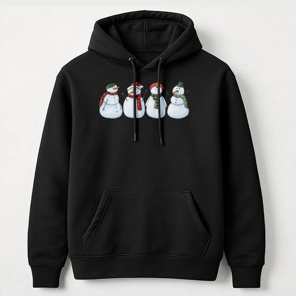 Christmas Snowman Sweatshirt, Adorable Snowman Hoodie, Festive Winter Snowman Hoodie, Comfy Holiday Graphic Hoodie, Christmas