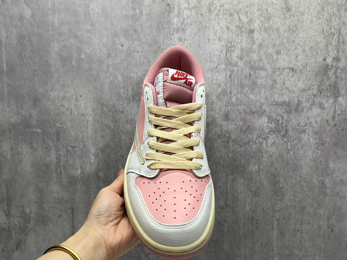 Low Top Sneakers, Pink Colorway, Reverse Hook Design, Lace Up Design, Casual Gift for Sneaker Fans