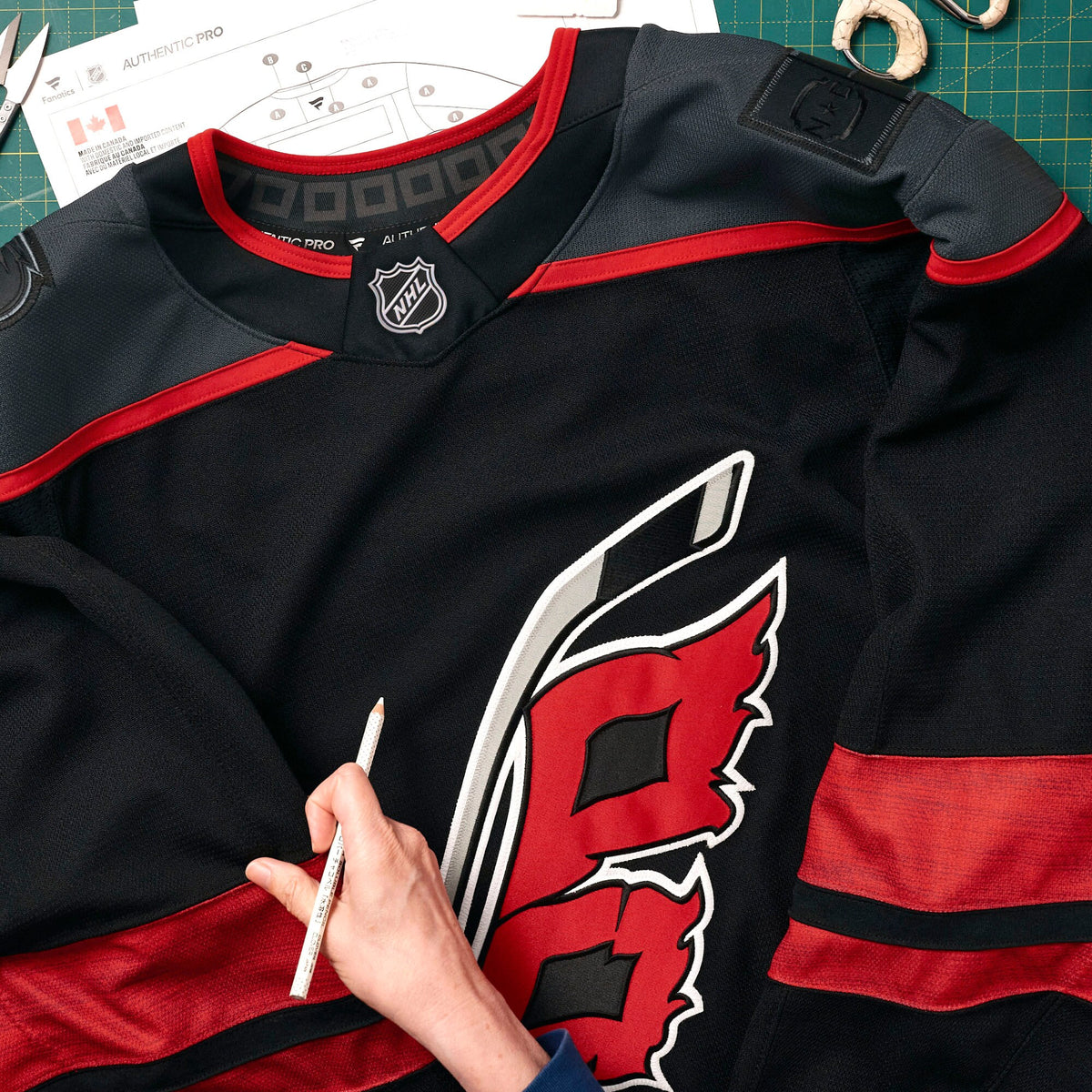 Carolina Hurricanes Fanatics Black Home Authentic Pro Jersey