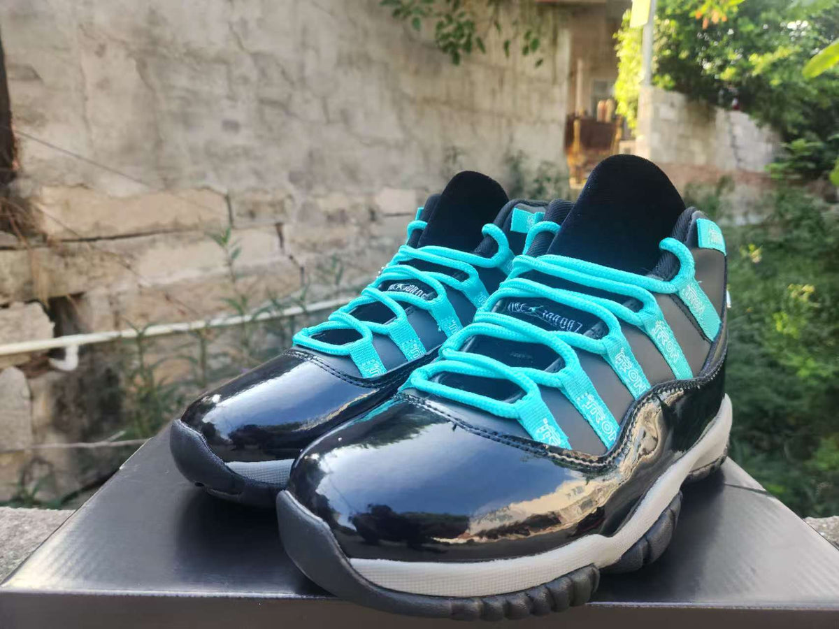 High Top Sneakers, Blue Black Colorway, Lace Up Design, Casual Gift for Sneaker Fans