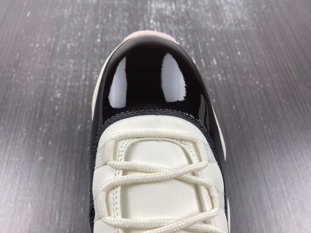 Sneakers, Cream Black Colorway, Lace Up Design, Casual Gift for Sneaker Fans