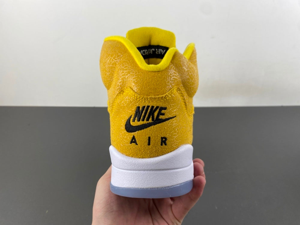 Retro Low Top Sneakers, Yellow Colorway, Cracked Pattern, Lace Up Design, Casual Gift for Sneaker Fans
