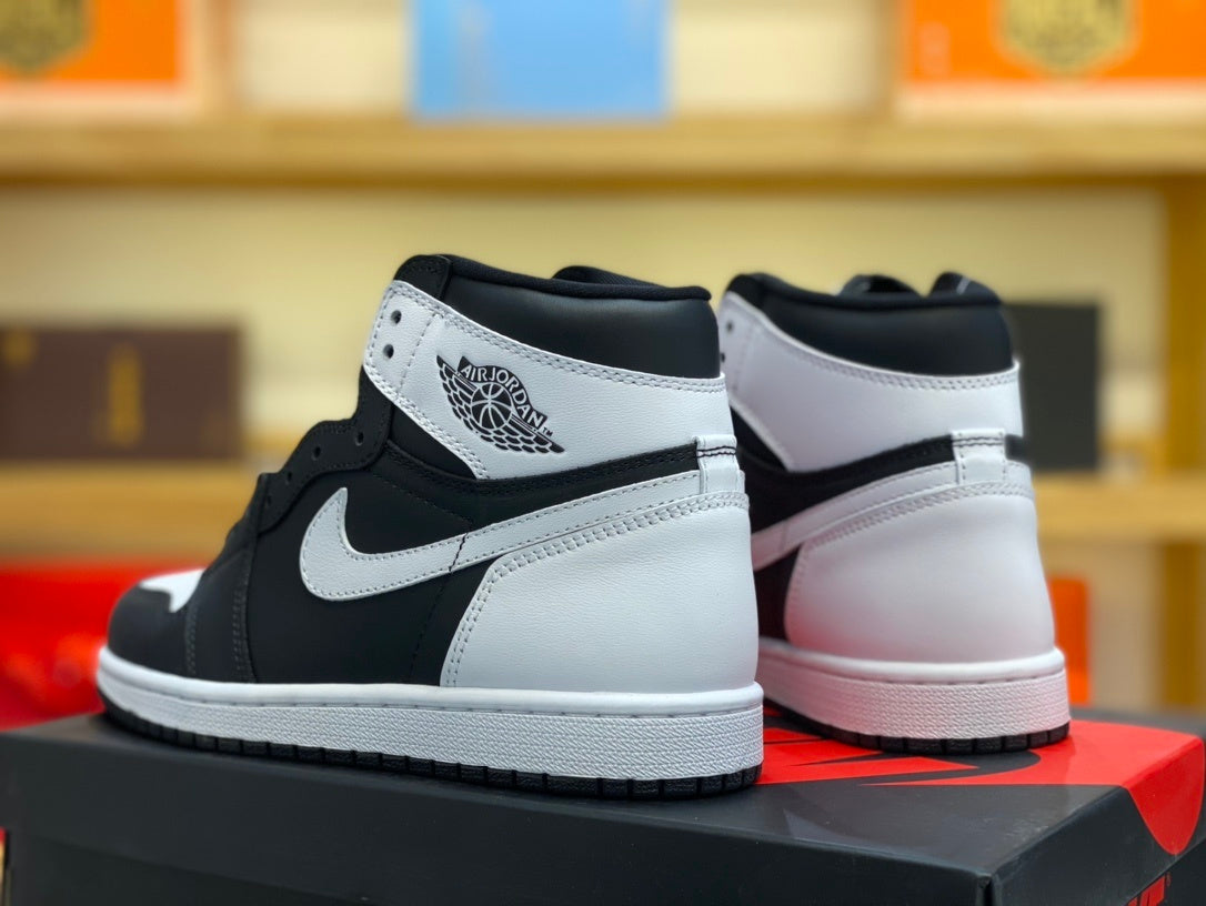 High Top Sneakers, White Black Colorway, Lace Up Design, Casual Gift for Sneaker Fans