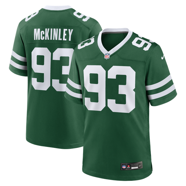 New York Jets Takk McKinley Legacy Green Team Game Jersey