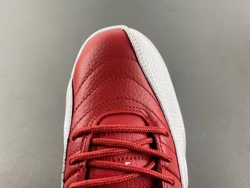 Low Top Sneakers, White Red Colorway, Leather Footwear, Lace Up Design, Casual Gift for Sneaker Fans