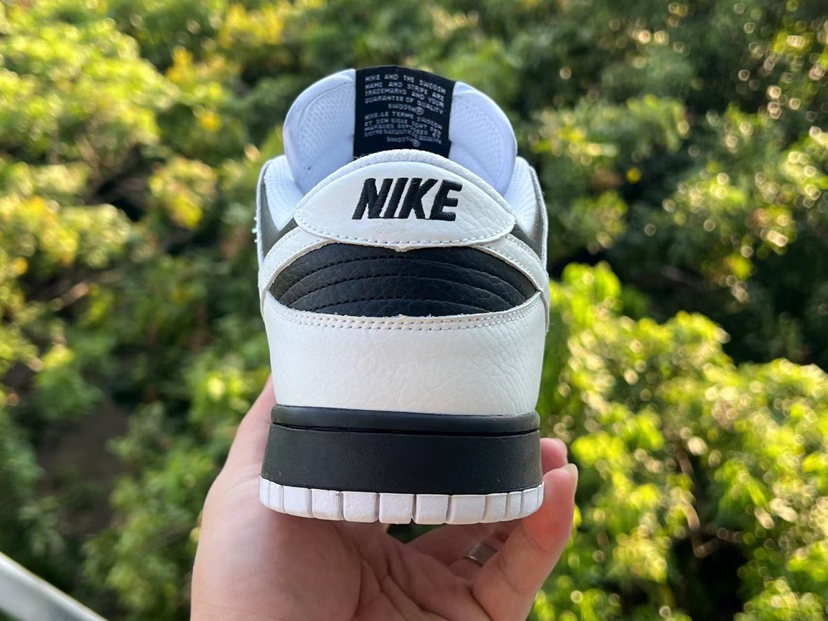 Low Top Sneakers, Black White Colorway, Lace Up Design, Casual Gift for Sneaker Fans