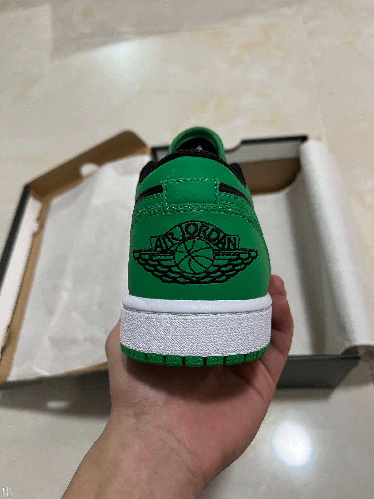 Low Top Sneakers, Black Green Colorway, Lace Up Design, Casual Gift for Sneaker Fans