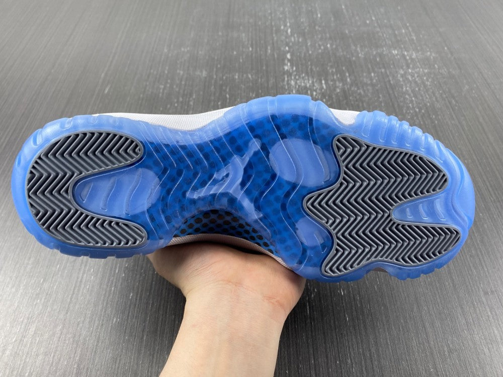 Low Top Sneakers, Blue White Gray Colorway, Lace Up Design, Casual Gift for Sneaker Fans