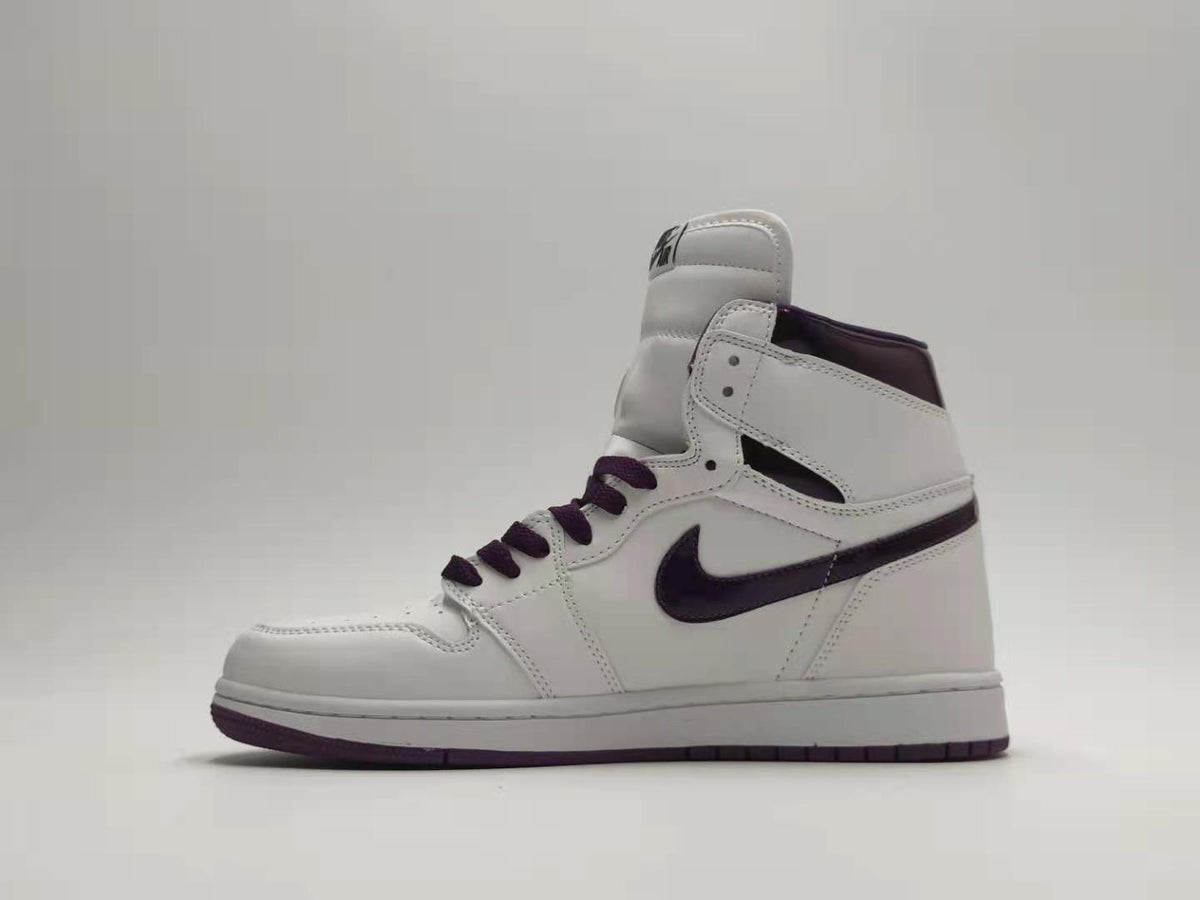 Sneakers, White Purple Colorway, Lace Up Design, Casual Gift for Sneaker Fans