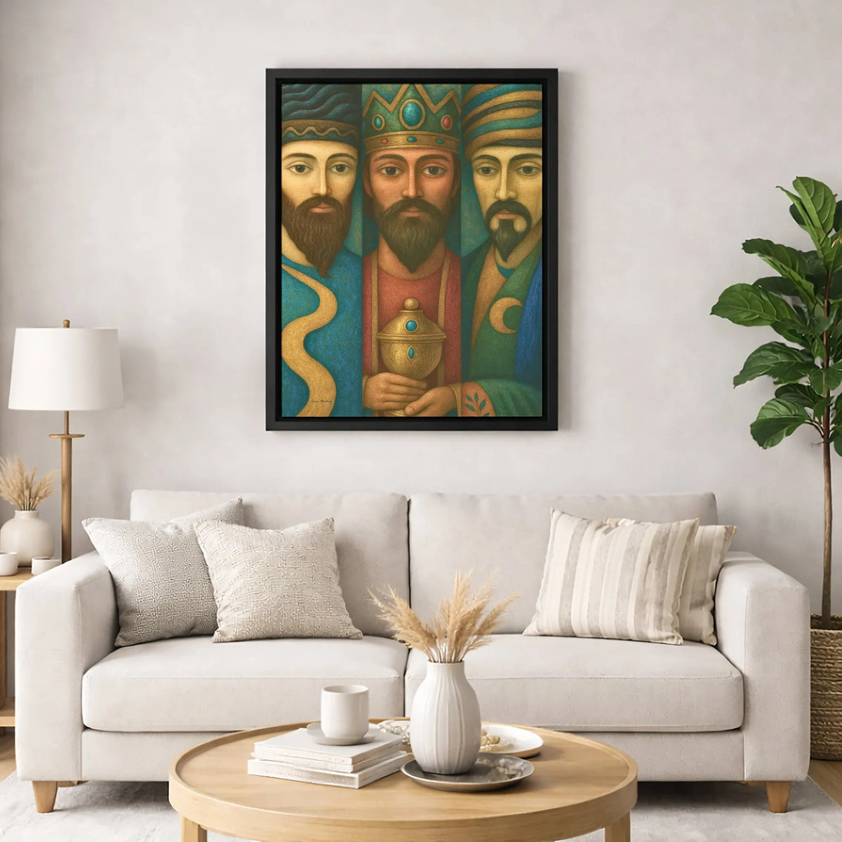 Biblical Magi Wall Art, Three Wise Men Canvas Print, Christian Nativity Canvas Art, Religious Christmas Wall Decor, Faith Hol
