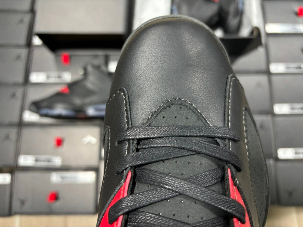 High Top Sneakers, Black Red Colorway, Lace Up Design, Casual Gift for Sneaker Fans