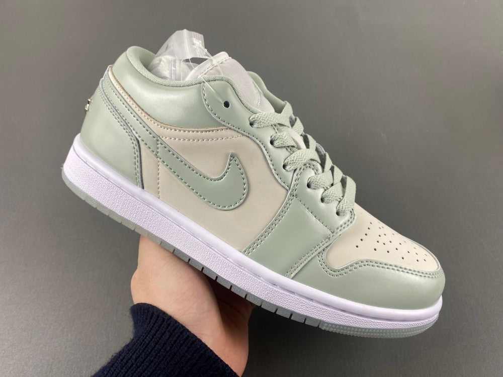 Low Top Sneakers, Green Colorway, Lace Up Design, Casual Gift for Sneaker Fans