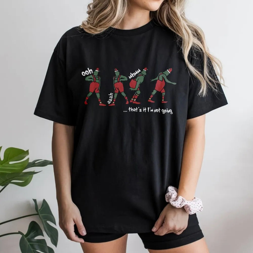 Humorous Introvert Holiday T-Shirt, That's It I'm Not Going Christmas Shirt, Sarcastic Xmas Graphic Tee, Comfy Holiday Party 