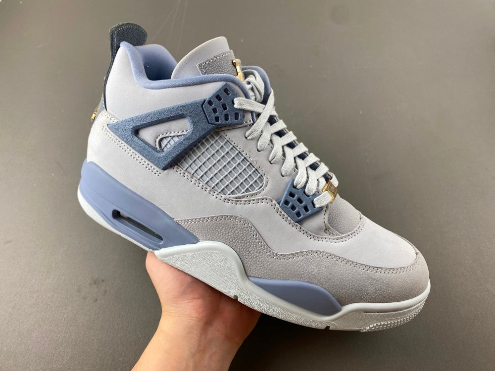 Low Top Sneakers, Gray Blue Colorway, Lace Up Design, Casual Gift for Sneaker Fans