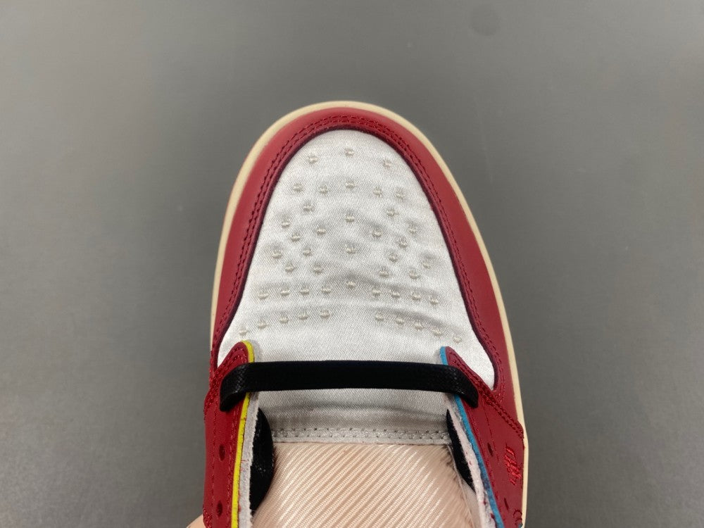 Low Top Sneakers, White Red Colorway, Lace Up Design, Casual Gift for Sneaker Fans